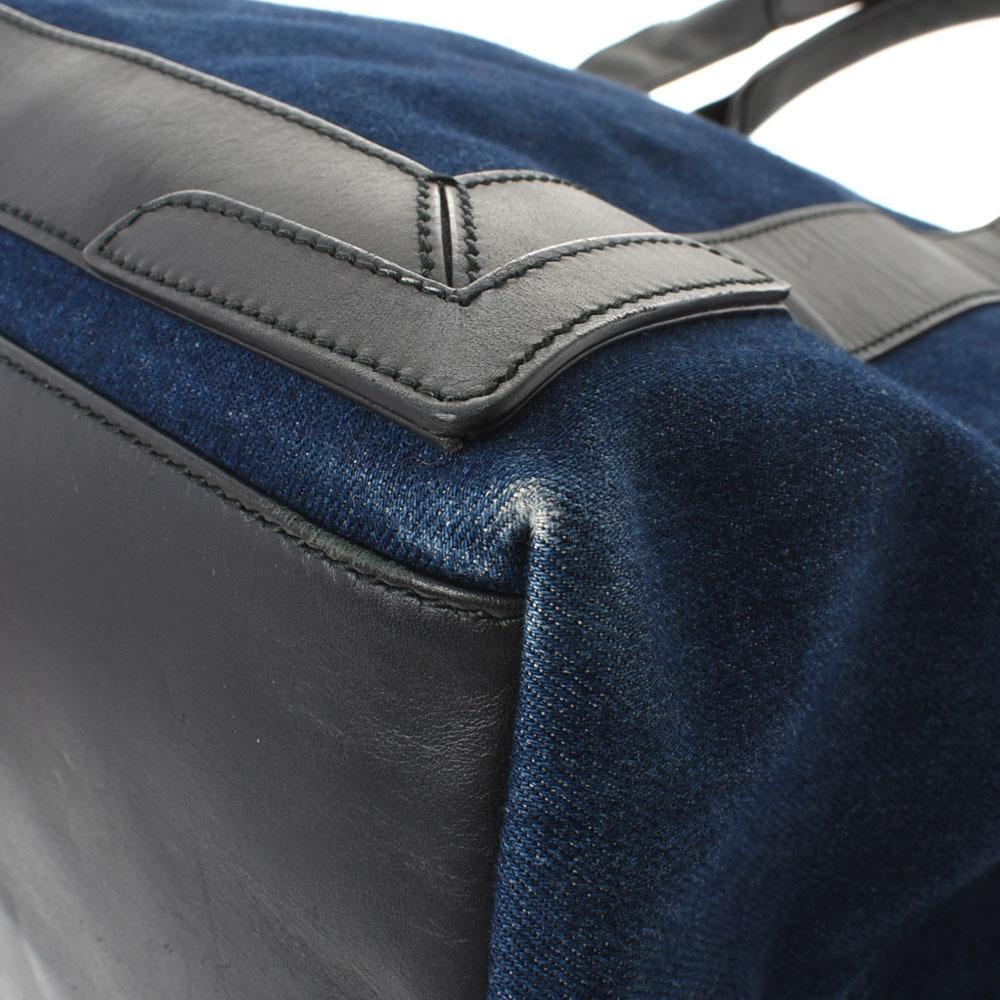 Balenciaga Handbag Cabas Leather Blue Indigo Denim Blue Navy - Picture 7 of 11